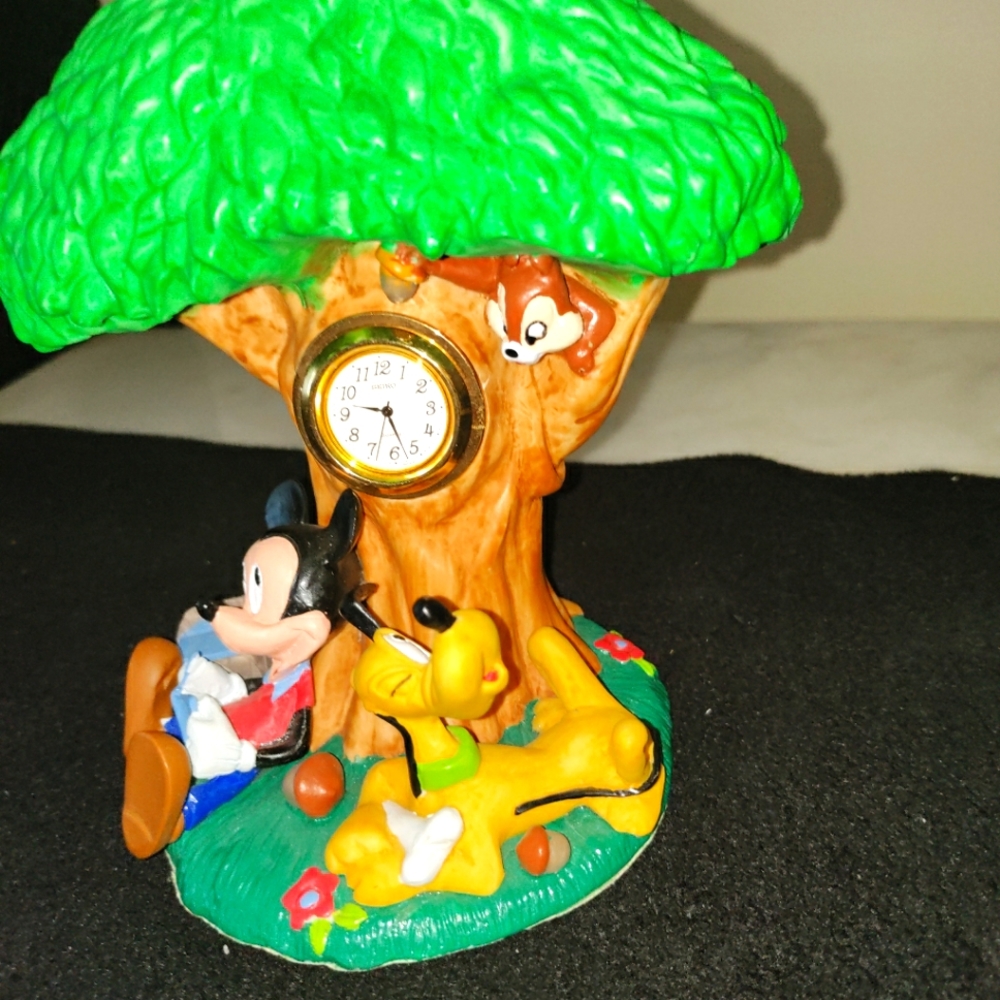 Vintage Seiko Mickey Mouse & Pluto Disney Clock - Picture 2 of 4